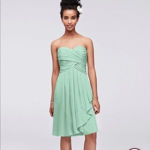 Short Crinkle Chiffon Dress